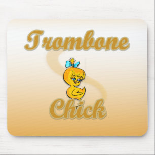 Trombone Chick Mouse Mat
