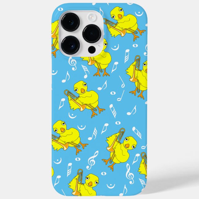 Trombone Chick Music Notes Case-Mate iPhone Case (Back)