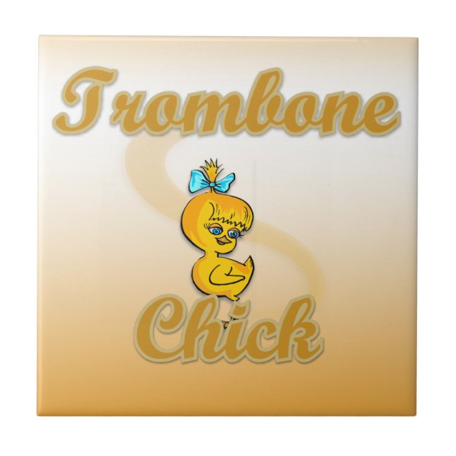 Trombone Chick Tile (Front)