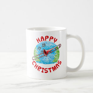 Trombone Christmas Brass Musician Music Teacher Coffee Mug