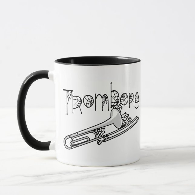 Trombone Cobwebs Mug (Left)