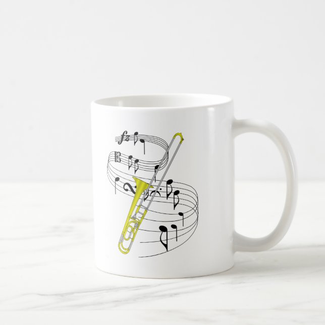 Trombone Coffee Mug (Right)