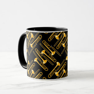 Trombone Crosshatch Mug