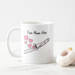 Trombone Custom Wedding Mug Brass Musician<br><div class="desc">My doodle of a trombone,  with pink hearts and your custom text! Ideal for a trombonist,  brass musician,  music teacher or music lover - perfect for wedding,  engagement,  anniversary or Valentines day!</div>