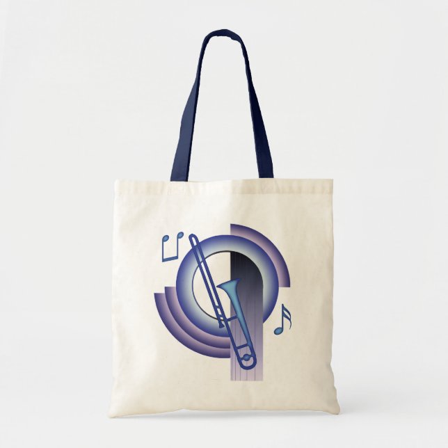 Trombone Deco2 Tote Bag (Front)