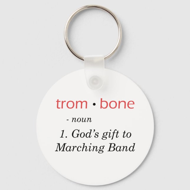 Trombone - Definition Key Ring (Front)