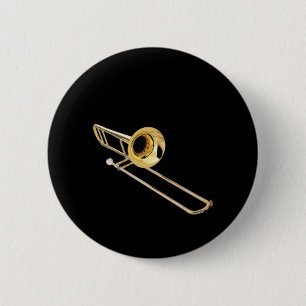 "Trombone" design gifts and products 6 Cm Round Badge