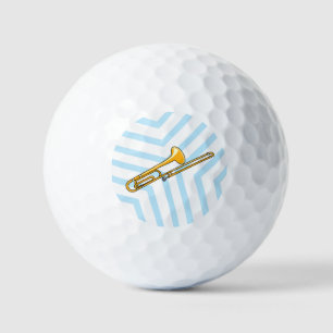 Trombone Drawing Golf Balls