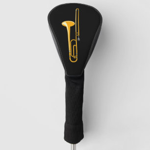 Trombone Drawing Golf Head Cover
