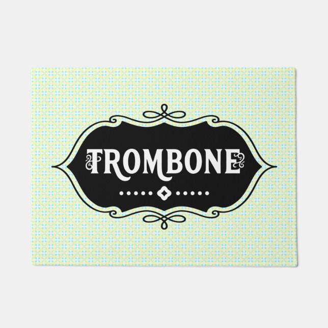 Trombone Emblem Doormat (Front)