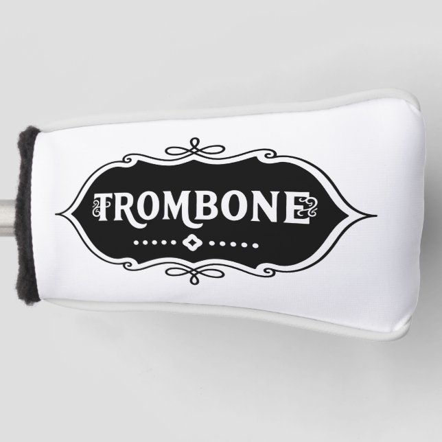 Trombone Emblem  Golf Head Cover (Front)