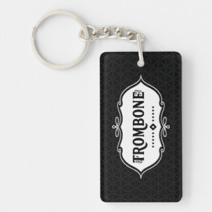 Trombone Emblem Key Ring