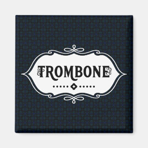 Trombone Emblem Magnet