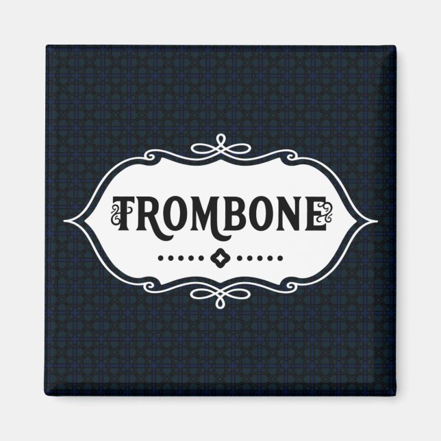 Trombone Emblem Magnet (Front)