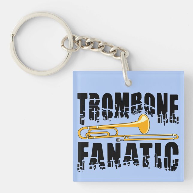 Trombone Fanatic Key Ring (Front)