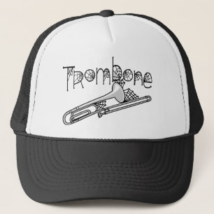 Trombone Halloween Cobwebs Trucker Hat