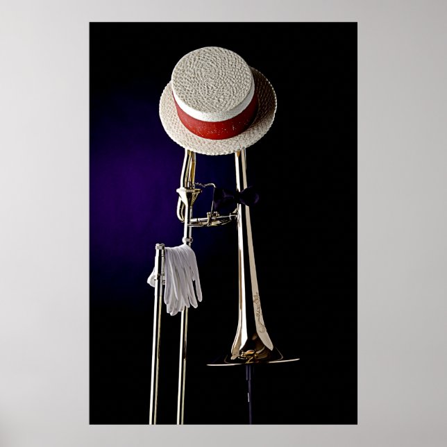 Trombone Jazz Poster (Front)