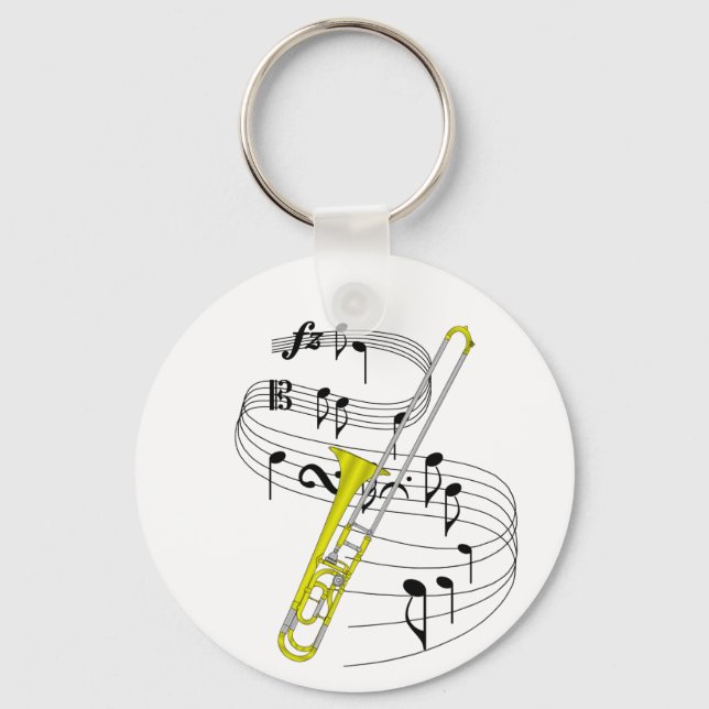 Trombone Key Ring (Front)