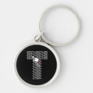 Trombone Letter T Key Ring