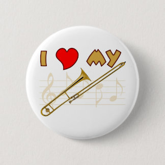 Trombone Love 6 Cm Round Badge