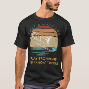 Trombone Maestro: Tunes & Witty Wisdom Humourous T-Shirt