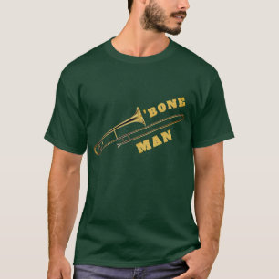 Trombone Man Musician Humour T-Shirt