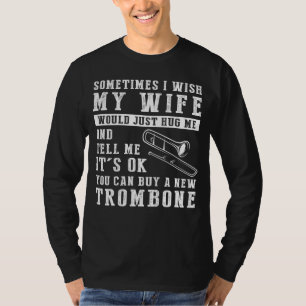 Trombone Melodies & Hug Whispers Tee: Embrace, Enc T-Shirt