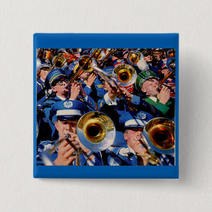 trombone mob AKA band geeks gone wild 15 Cm Square Badge