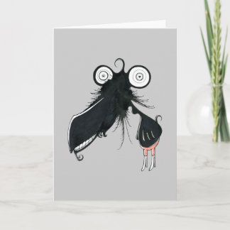 Trombone Monster Greeting Card
