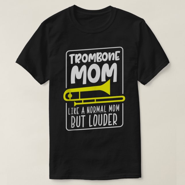 Trombone Mum Marching Band Trombonist Mummy Lightw T-Shirt (Design Front)