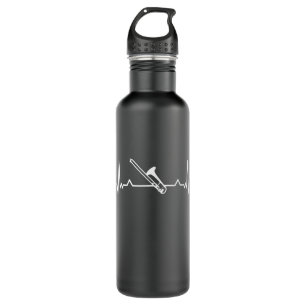 Trombone Music Heartbeat Funny Gift 710 Ml Water Bottle