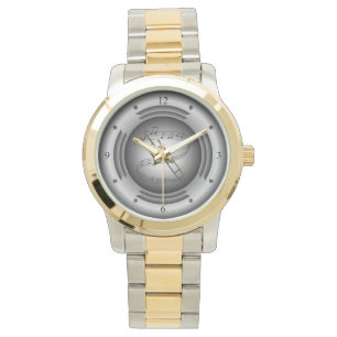 Trombone ~ Musical Scroll ~ Silver Speaker ~ Watch