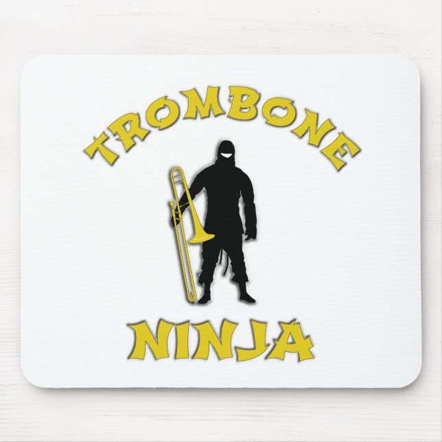 Trombone Ninja Mouse Mat (Front)