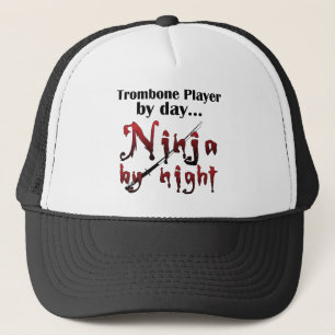 Trombone Ninja Trucker Hat