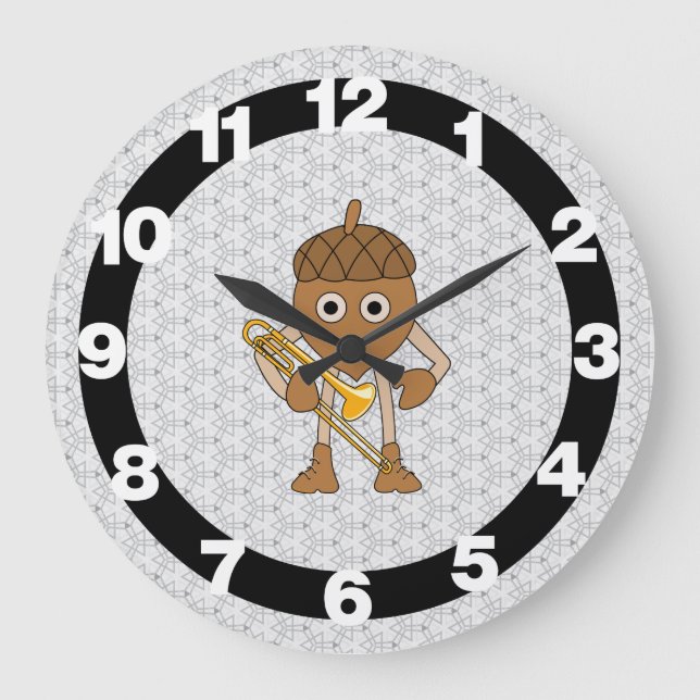Trombone Nut Large Clock (Front)