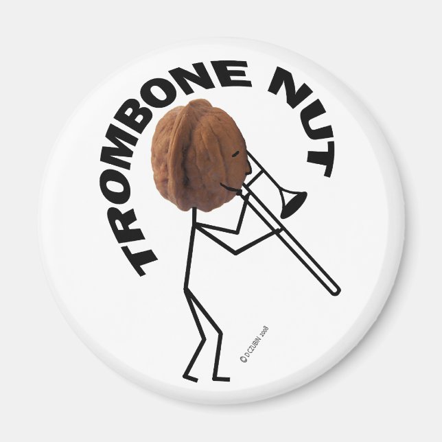 Trombone Nut Magnet (Front)