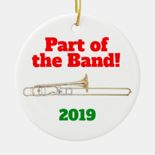 Trombone Ornament Part of the Band