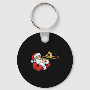Trombone Player Christmas Santa Xmas Boys Girls Me Key Ring