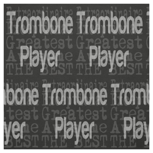 Trombone Player Extraordinaire Fabric (Swatch)