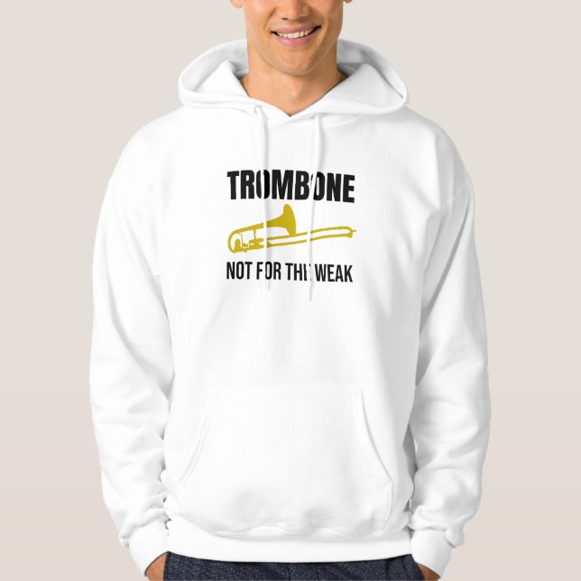 Trombone Player Gifts | Trombone Band Trombonist Hoodie (Front)