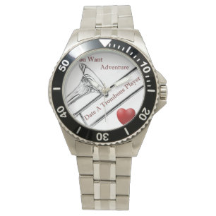 Trombone Player Musician Wrist Watch