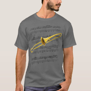 Trombone Player Trombonist Brass Musician Colour T-Shirt