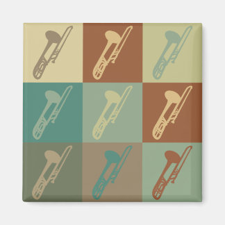 Trombone Pop Art Magnet