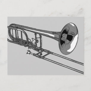 Trombone Postcard