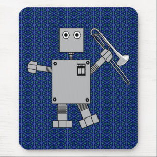 Trombone Robot Mouse Mat