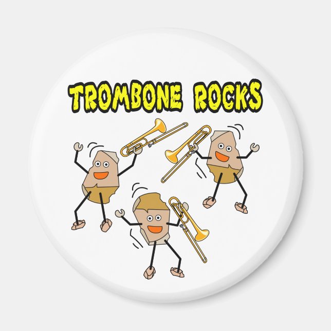 Trombone Rocks Magnet (Front)