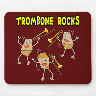 Trombone Rocks Mouse Mat