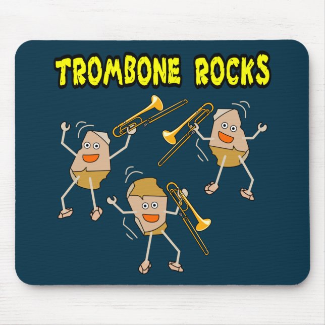 Trombone Rocks Mouse Mat (Front)