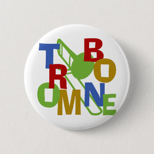 Trombone Scramble 6 Cm Round Badge