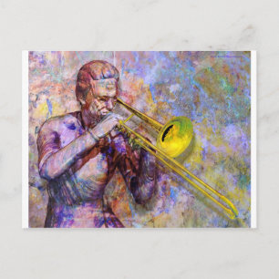 Trombone Solo Postcard